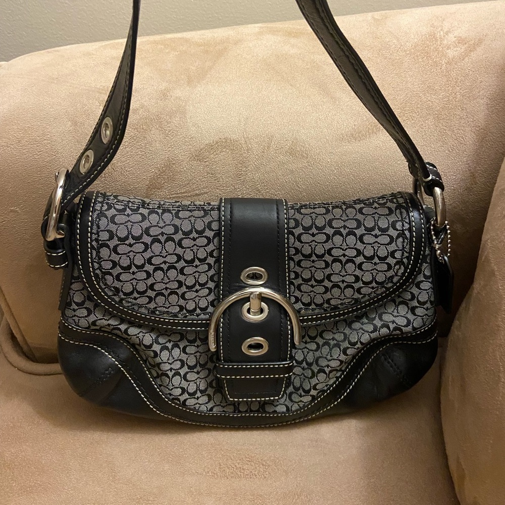 Coach Signature Soho Flap Shoulder Bag